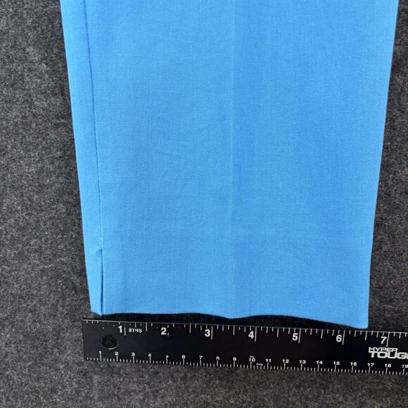 Talbots Pants Womens 16 Blue Chatham Ankle Pant Slim Leg Dress Stretch Side Zip - Picture 7 of 13